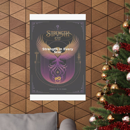Strength in Every Scar - Matte Vertical Posters