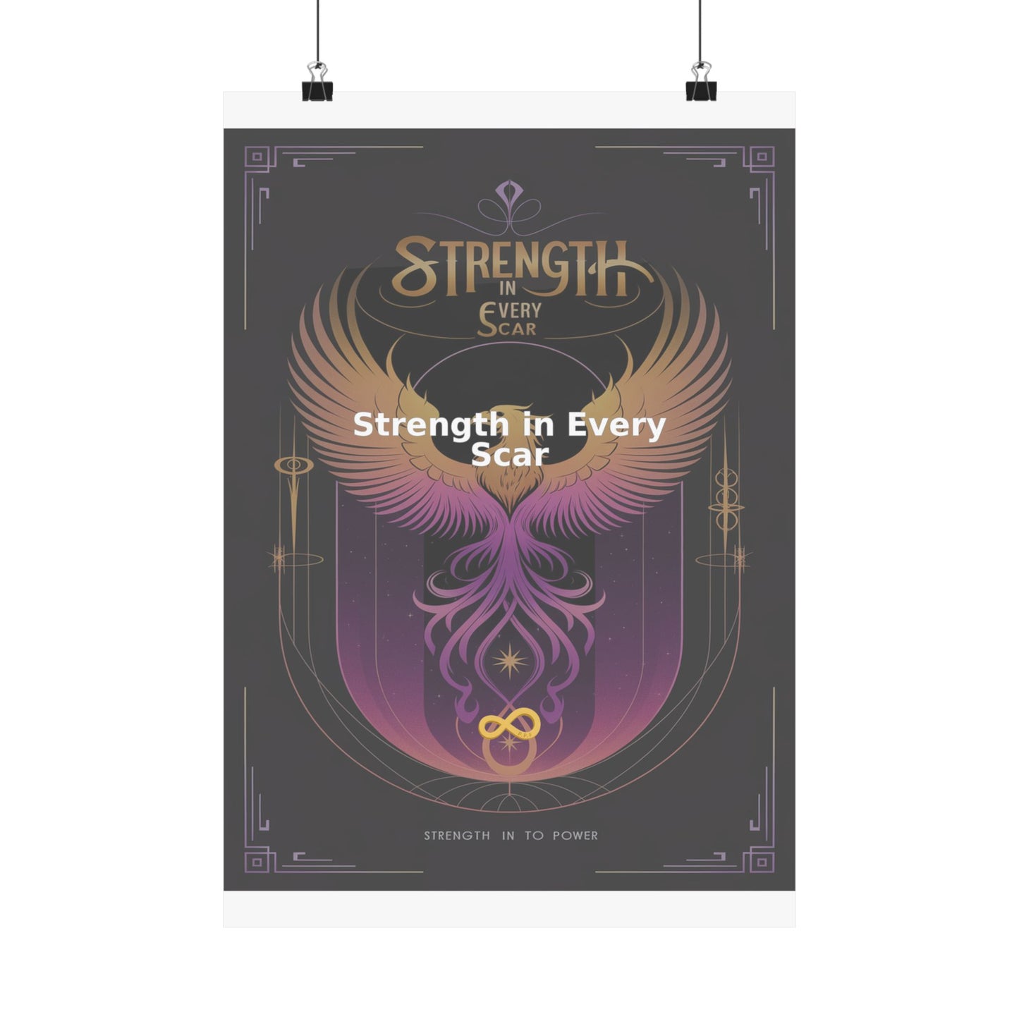Strength in Every Scar - Matte Vertical Posters