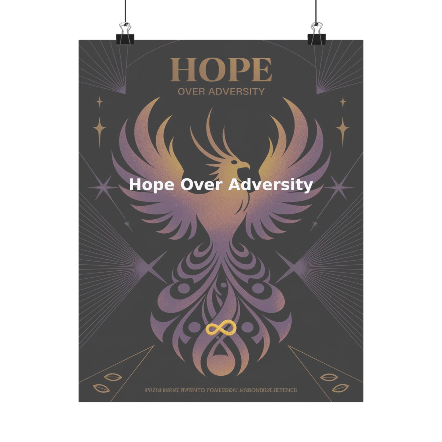 Hope Over Adversity - Matte Vertical Posters