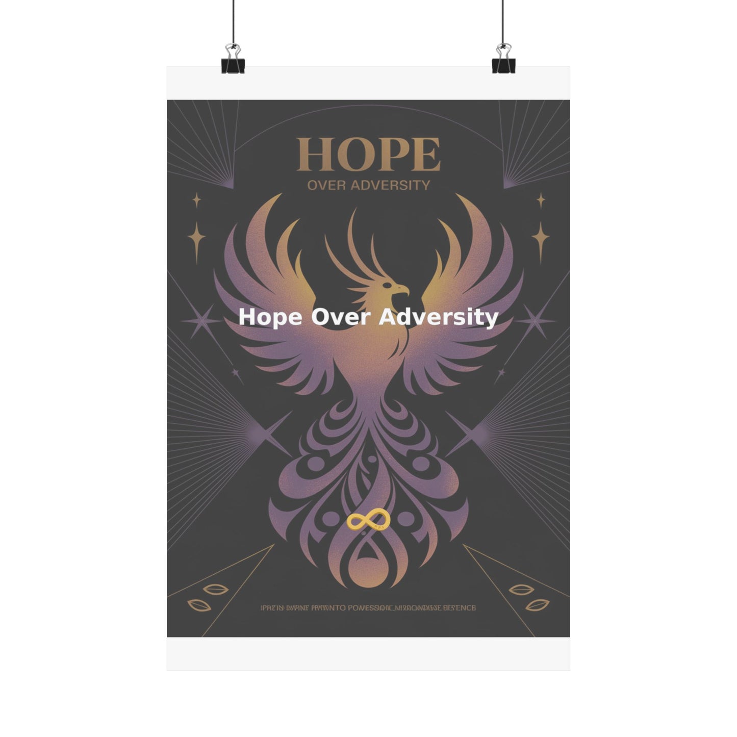 Hope Over Adversity - Matte Vertical Posters