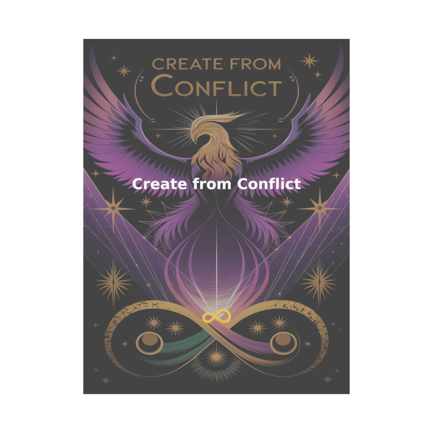 Create from Conflict - Matte Vertical Posters