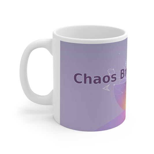 Chaos Breeds Clarity - White Ceramic Mug, 11oz