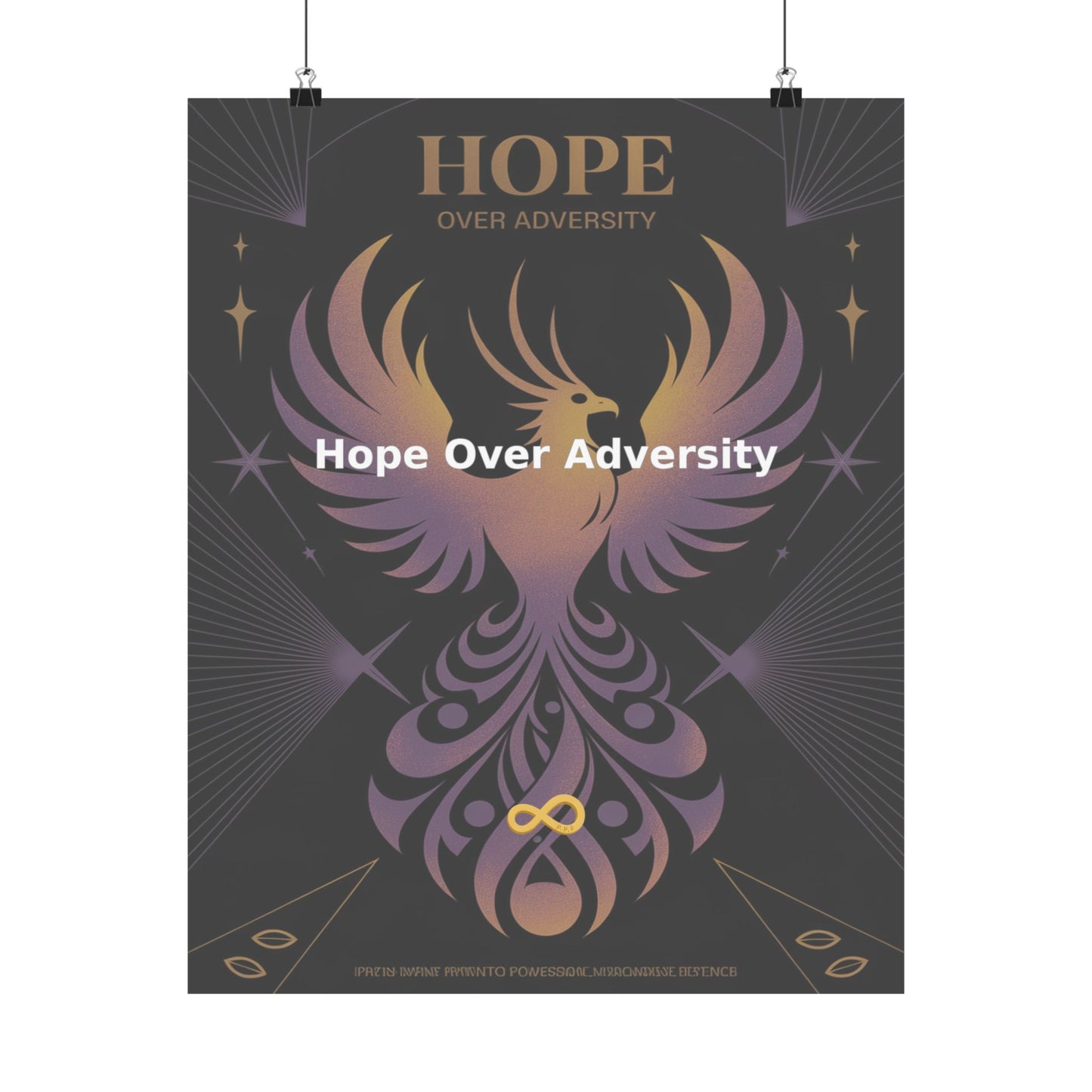 Hope Over Adversity - Matte Vertical Posters