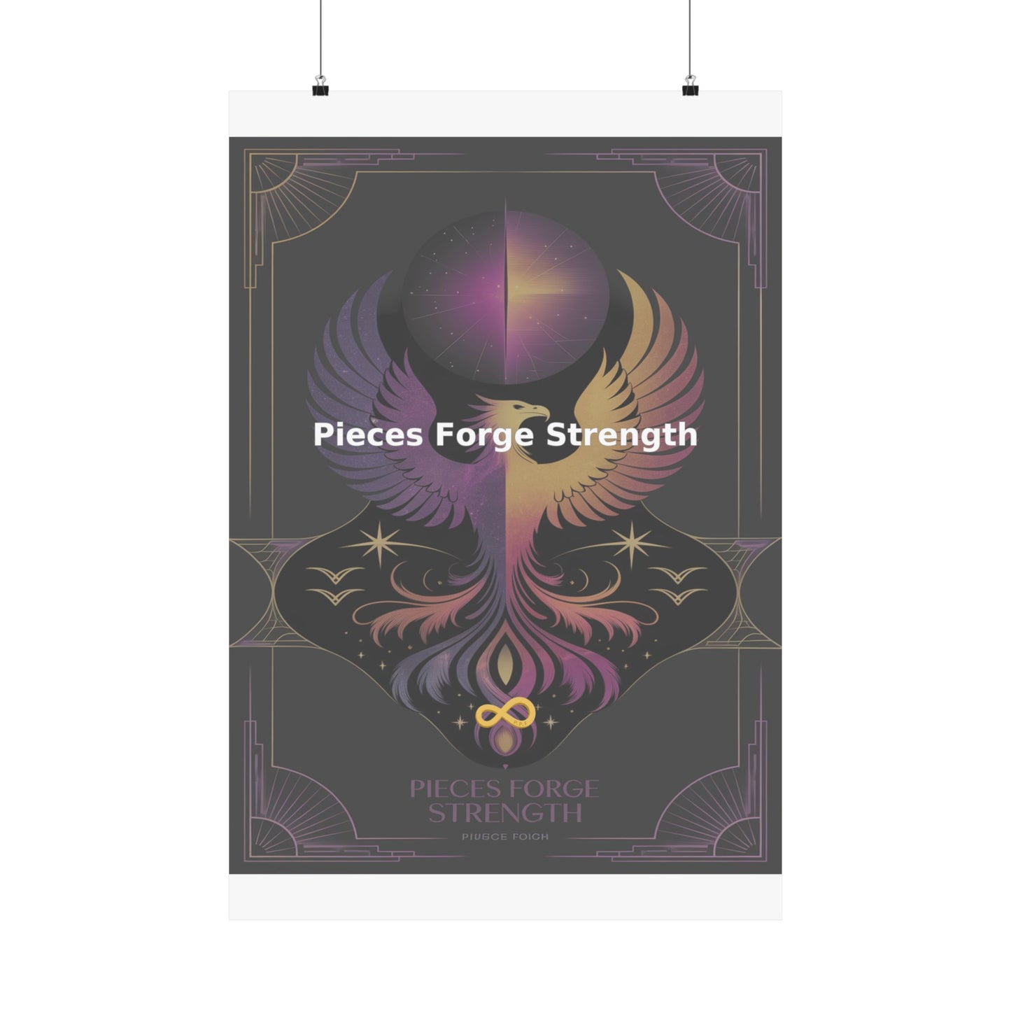 Pieces Forge Strength - Matte Vertical Posters