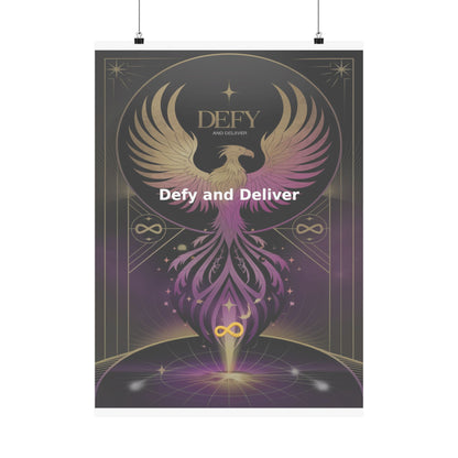 Defy and Deliver - Matte Vertical Posters