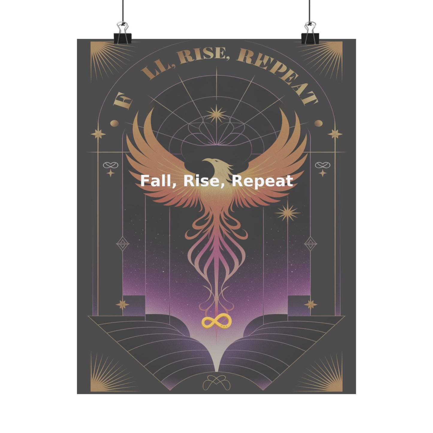 Fall, Rise, Repeat - Matte Vertical Posters