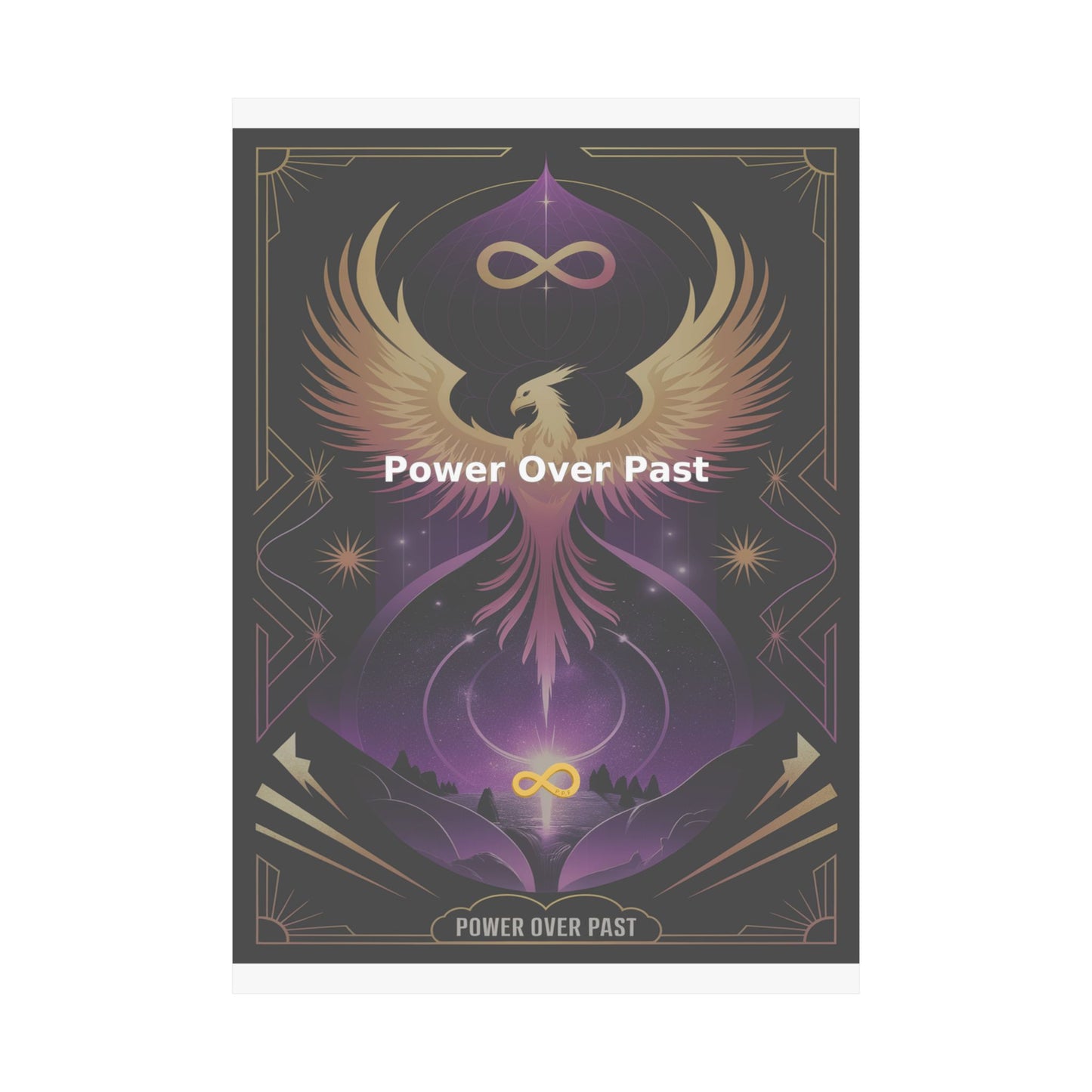 Power Over Past - Matte Vertical Posters