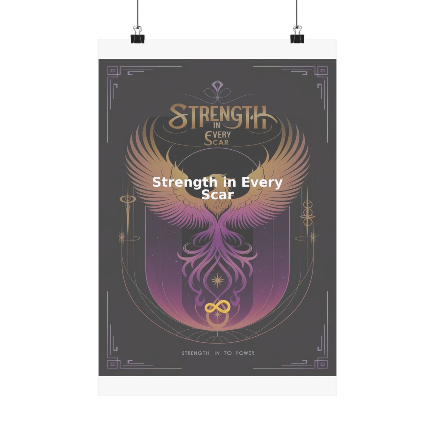 Strength in Every Scar - Matte Vertical Posters