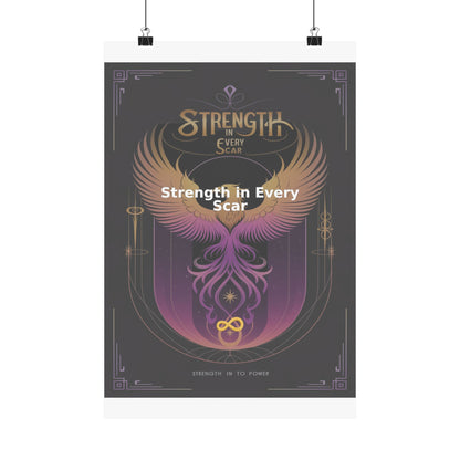 Strength in Every Scar - Matte Vertical Posters