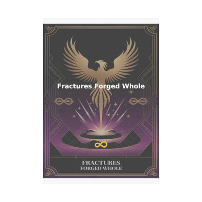 Fractures Forged Whole - Matte Vertical Posters