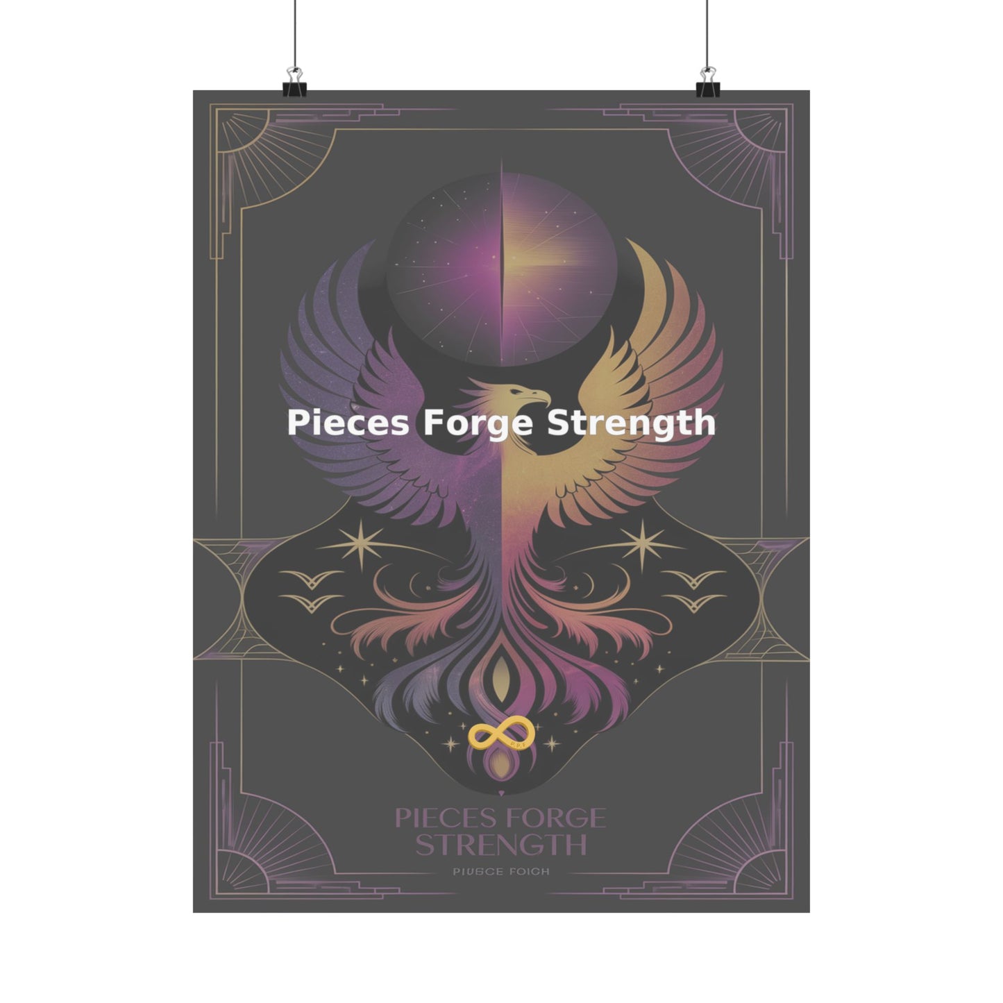 Pieces Forge Strength - Matte Vertical Posters