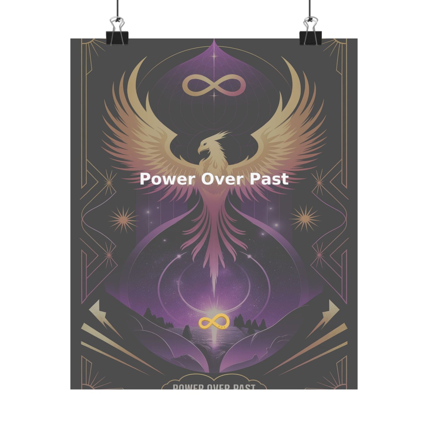 Power Over Past - Matte Vertical Posters