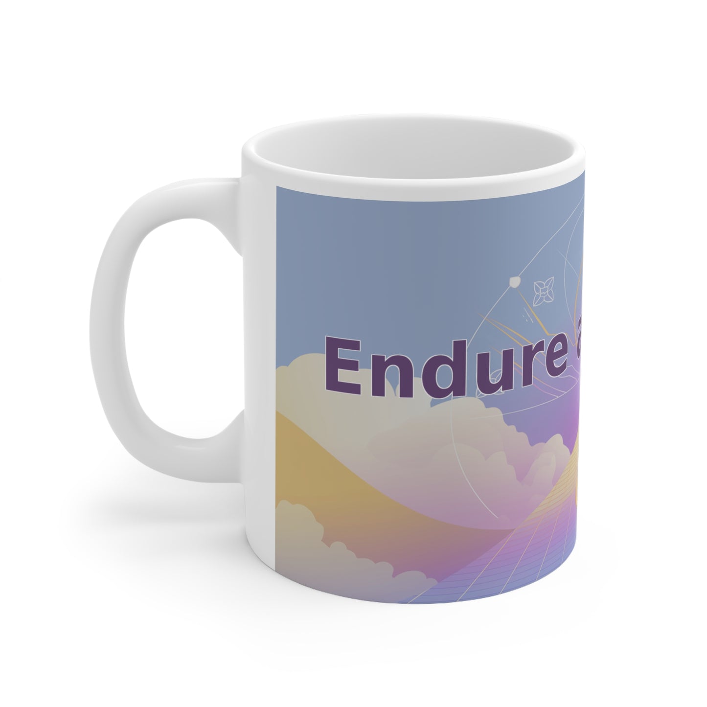 Endure and Evolve - White Ceramic Mug, 11oz