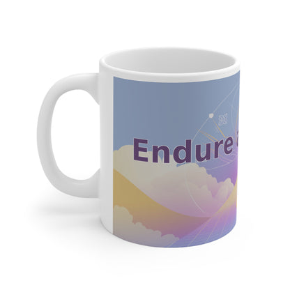 Endure and Evolve - White Ceramic Mug, 11oz