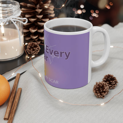 Hope in Every Scar - White Ceramic Mug, 11oz