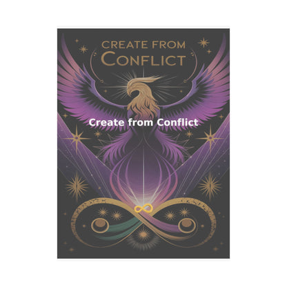 Create from Conflict - Matte Vertical Posters