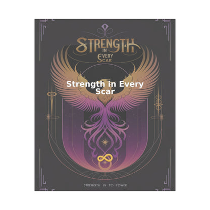 Strength in Every Scar - Matte Vertical Posters