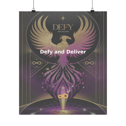 Defy and Deliver - Matte Vertical Posters