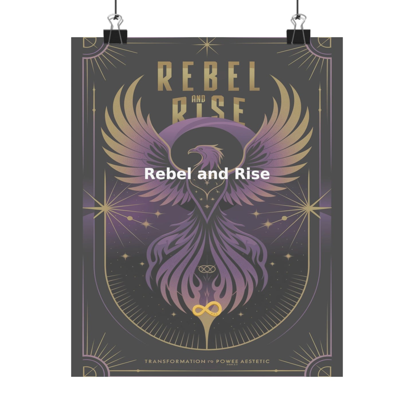 Rebel and Rise - Matte Vertical Posters