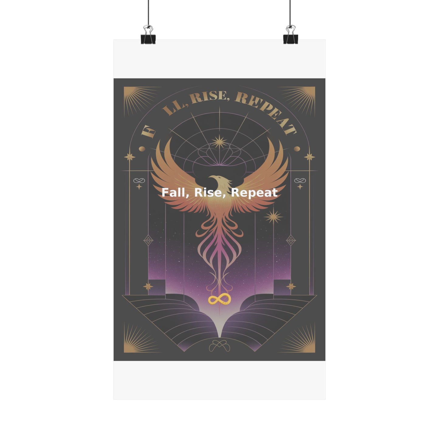 Fall, Rise, Repeat - Matte Vertical Posters