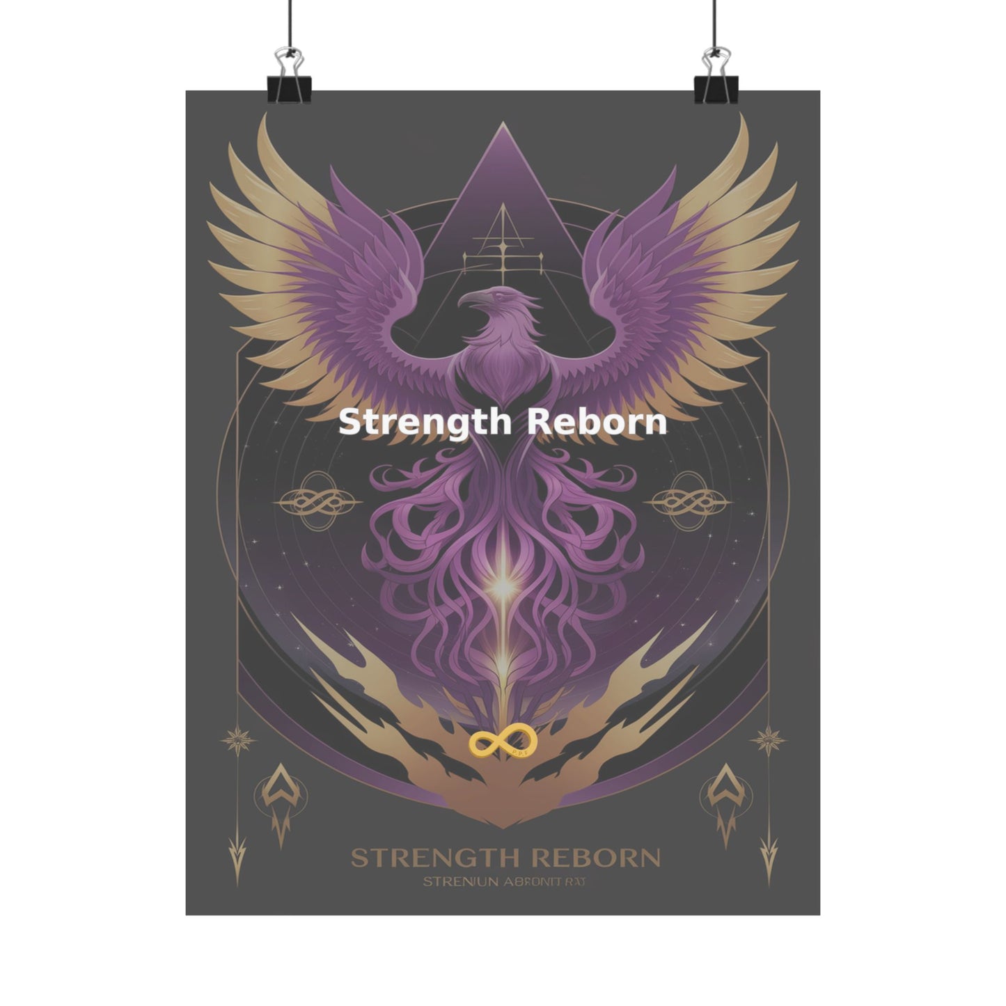 Strength Reborn - Matte Vertical Posters