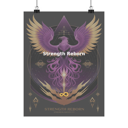 Strength Reborn - Matte Vertical Posters