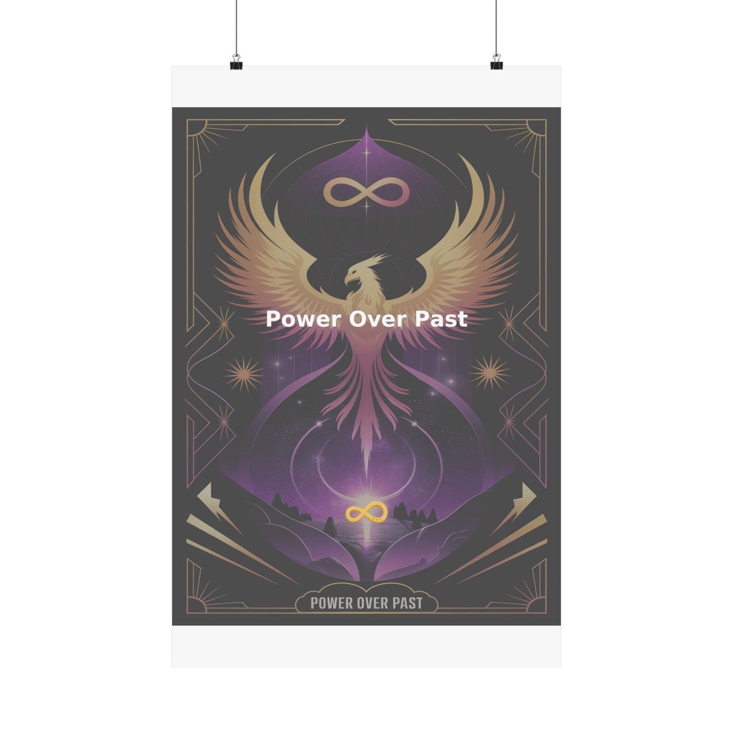 Power Over Past - Matte Vertical Posters