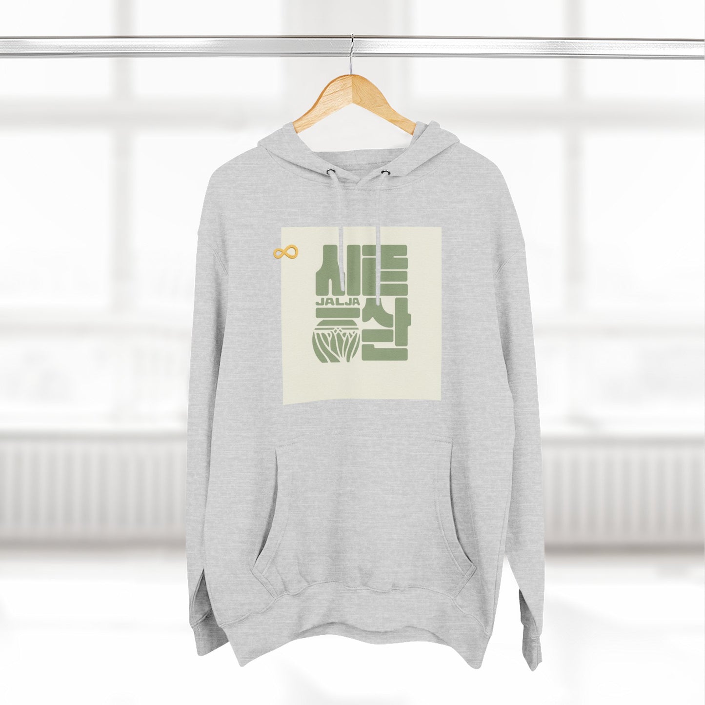 Korean Line - 잘자 (Jalja) - Three-Panel Fleece Hoodie