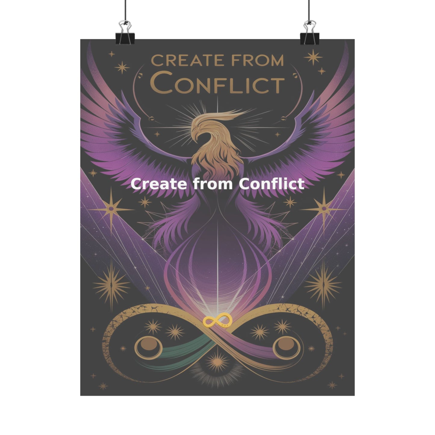 Create from Conflict - Matte Vertical Posters
