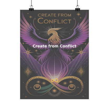 Create from Conflict - Matte Vertical Posters