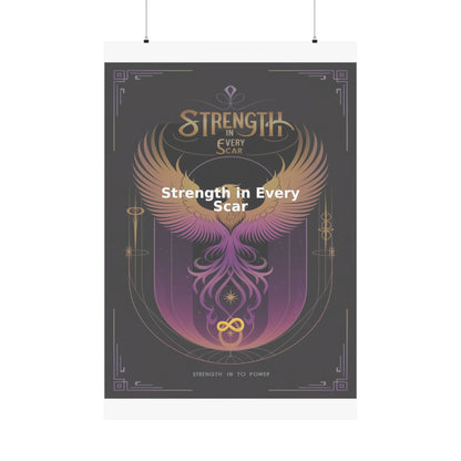 Strength in Every Scar - Matte Vertical Posters