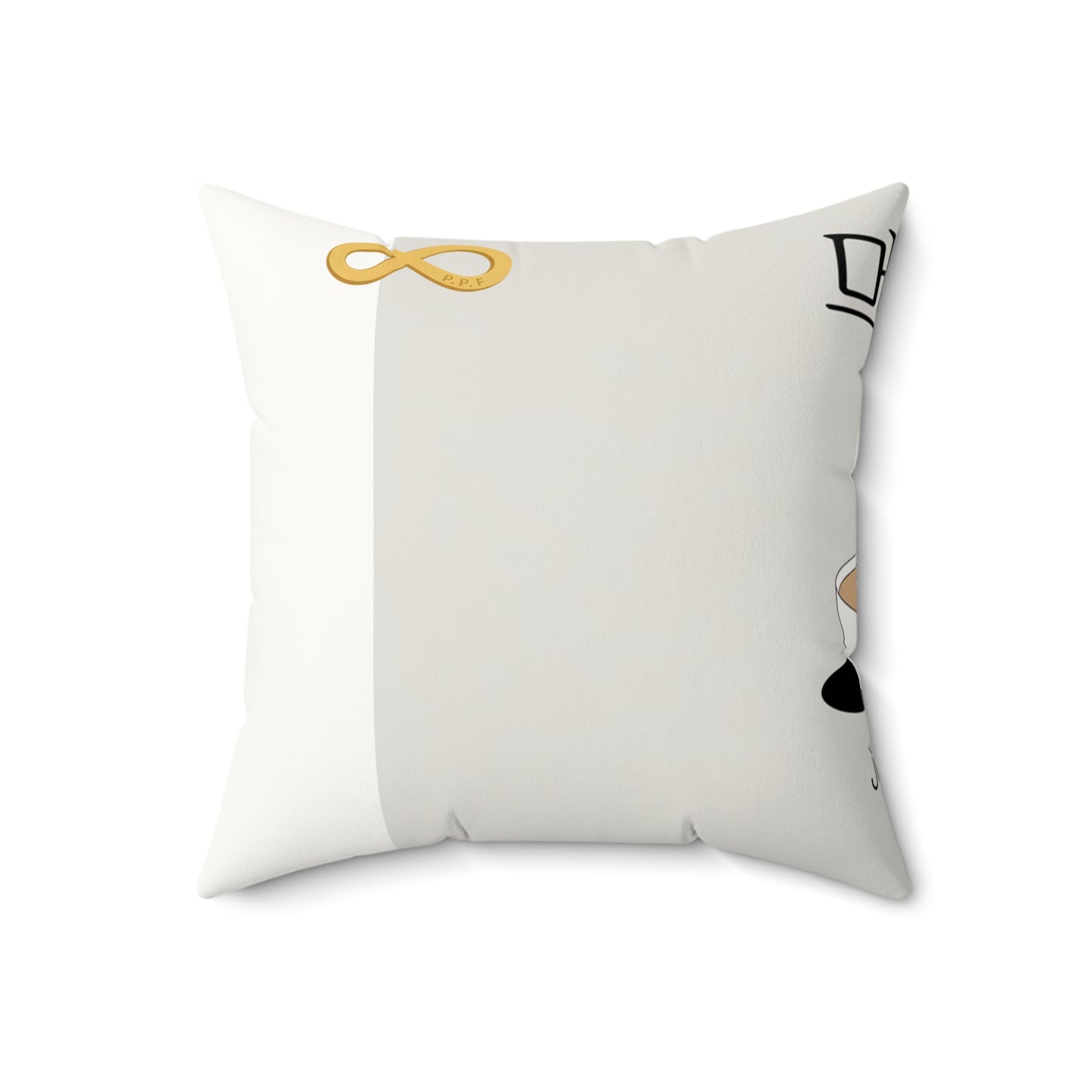 Korean Line - 진짜 (Jinjja) - Faux Suede Square Pillow