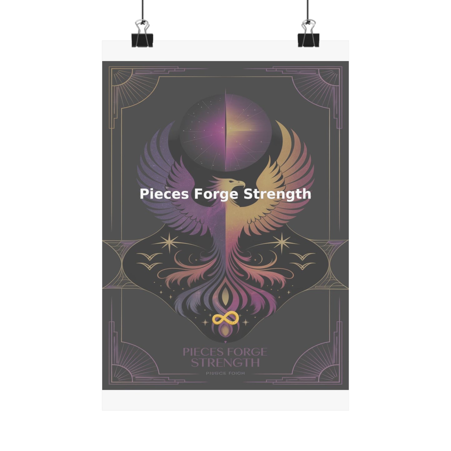 Pieces Forge Strength - Matte Vertical Posters