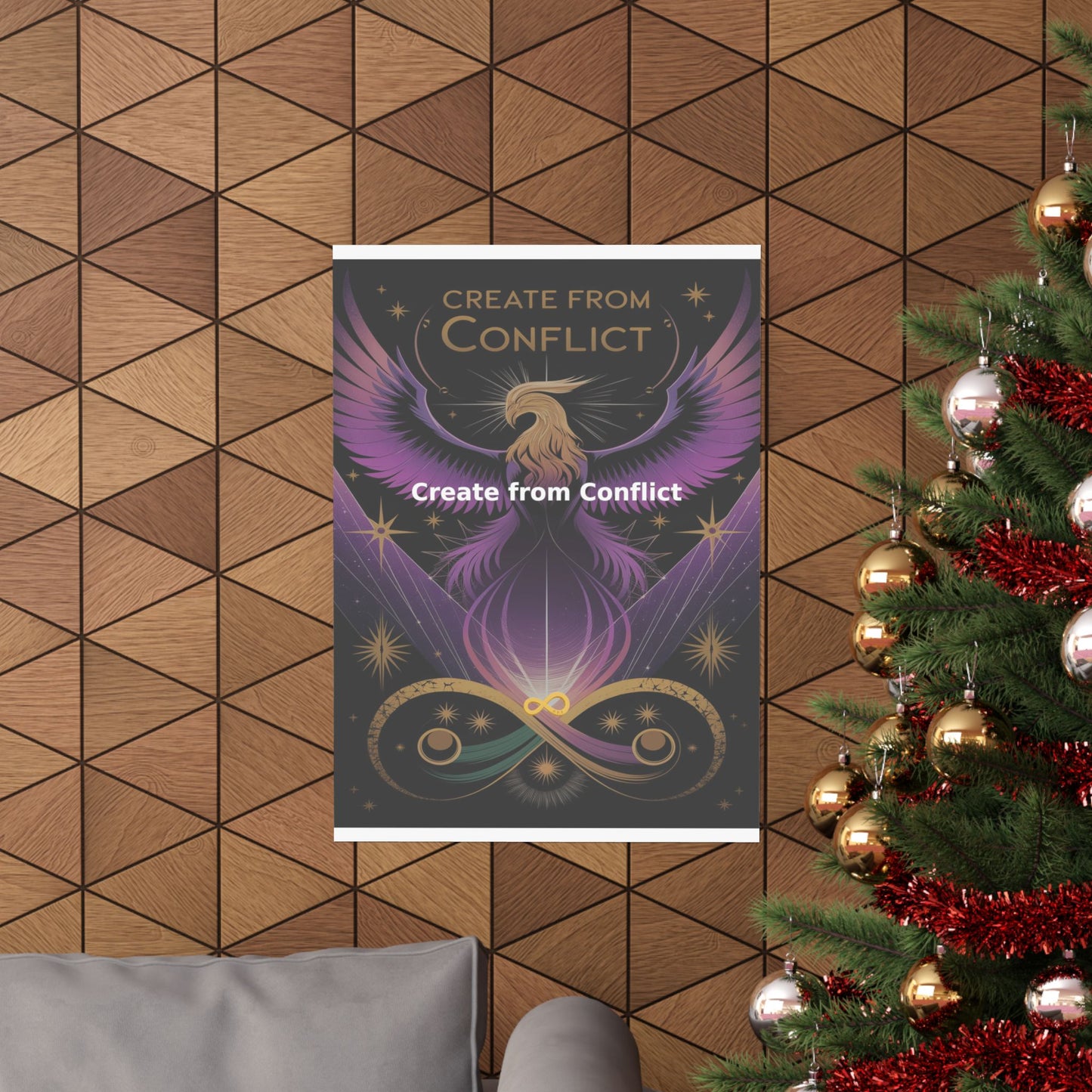 Create from Conflict - Matte Vertical Posters