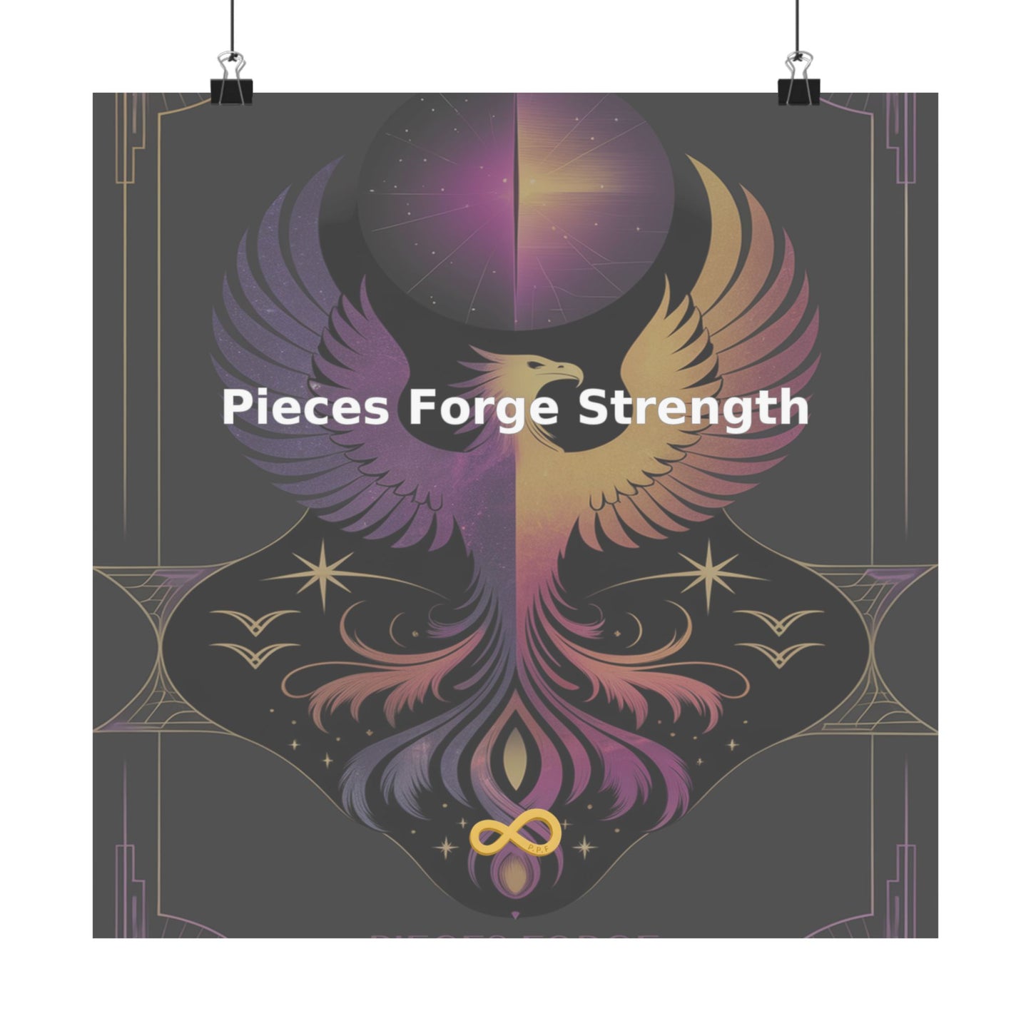 Pieces Forge Strength - Matte Vertical Posters