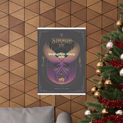Strength in Every Scar - Matte Vertical Posters