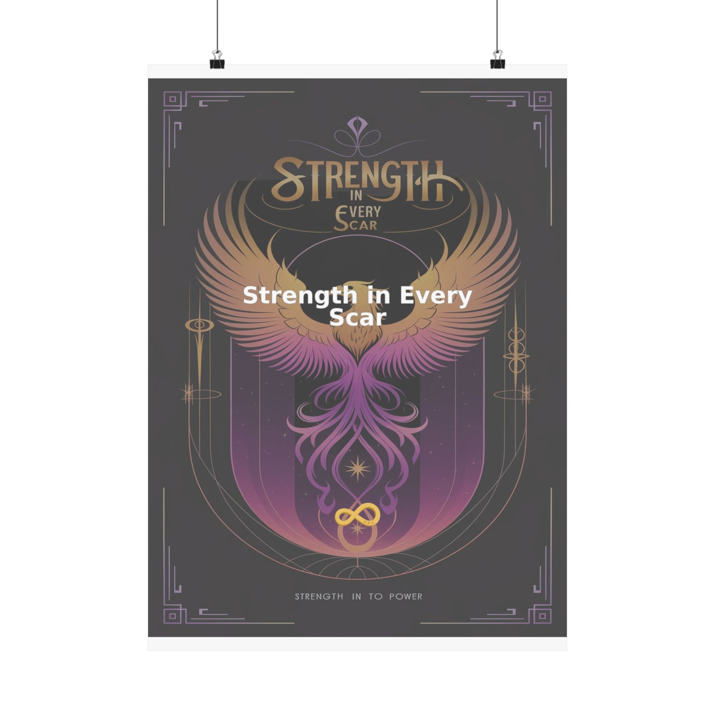 Strength in Every Scar - Matte Vertical Posters
