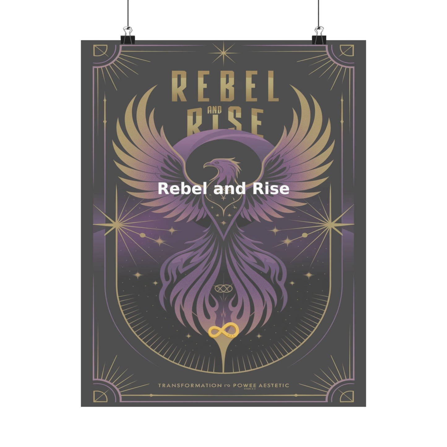 Rebel and Rise - Matte Vertical Posters
