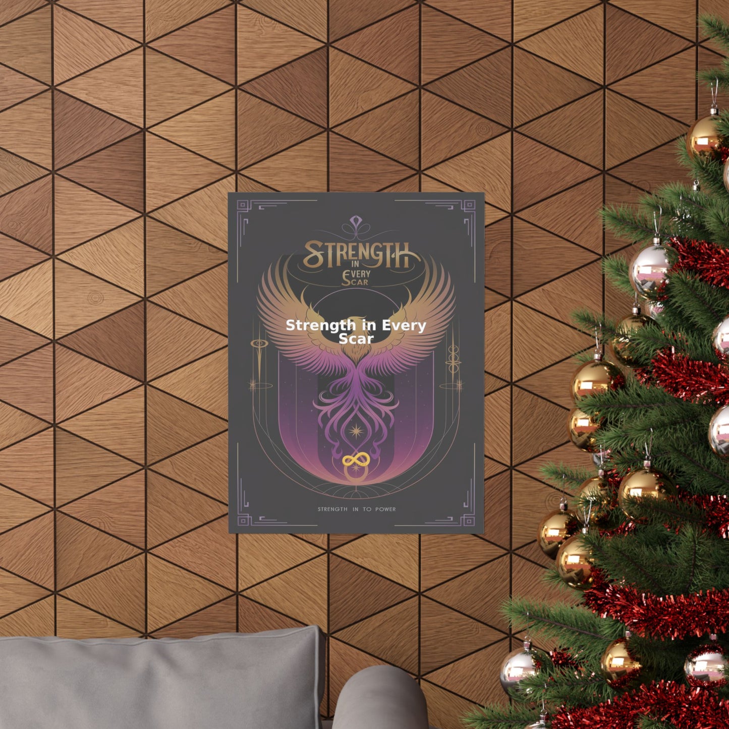 Strength in Every Scar - Matte Vertical Posters