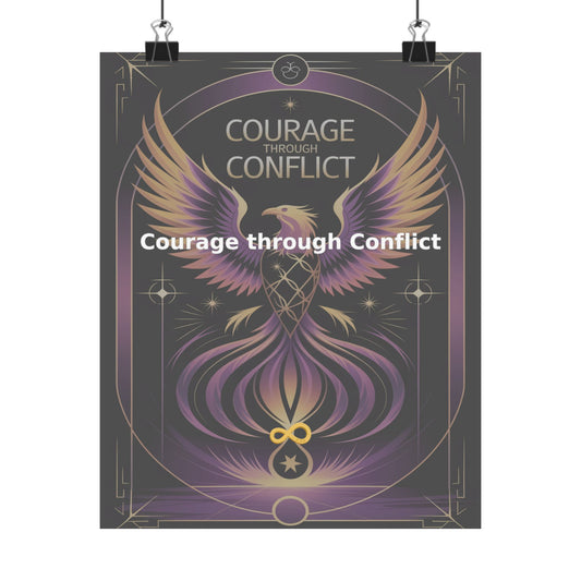 Courage through Conflict - Matte Vertical Posters