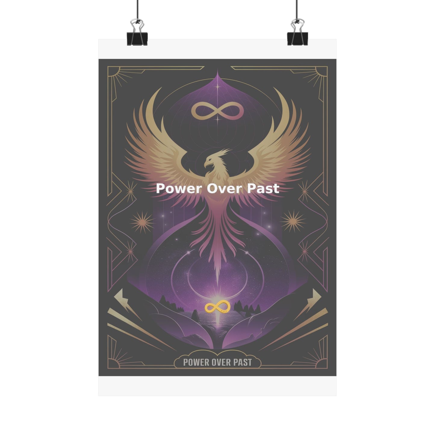 Power Over Past - Matte Vertical Posters