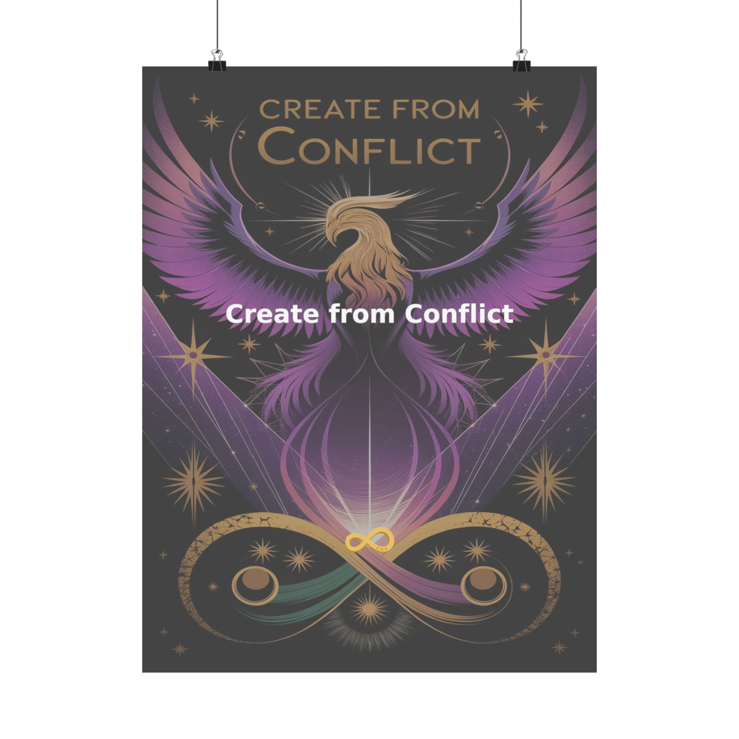 Create from Conflict - Matte Vertical Posters