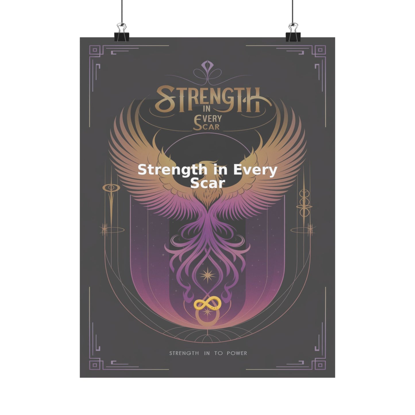 Strength in Every Scar - Matte Vertical Posters