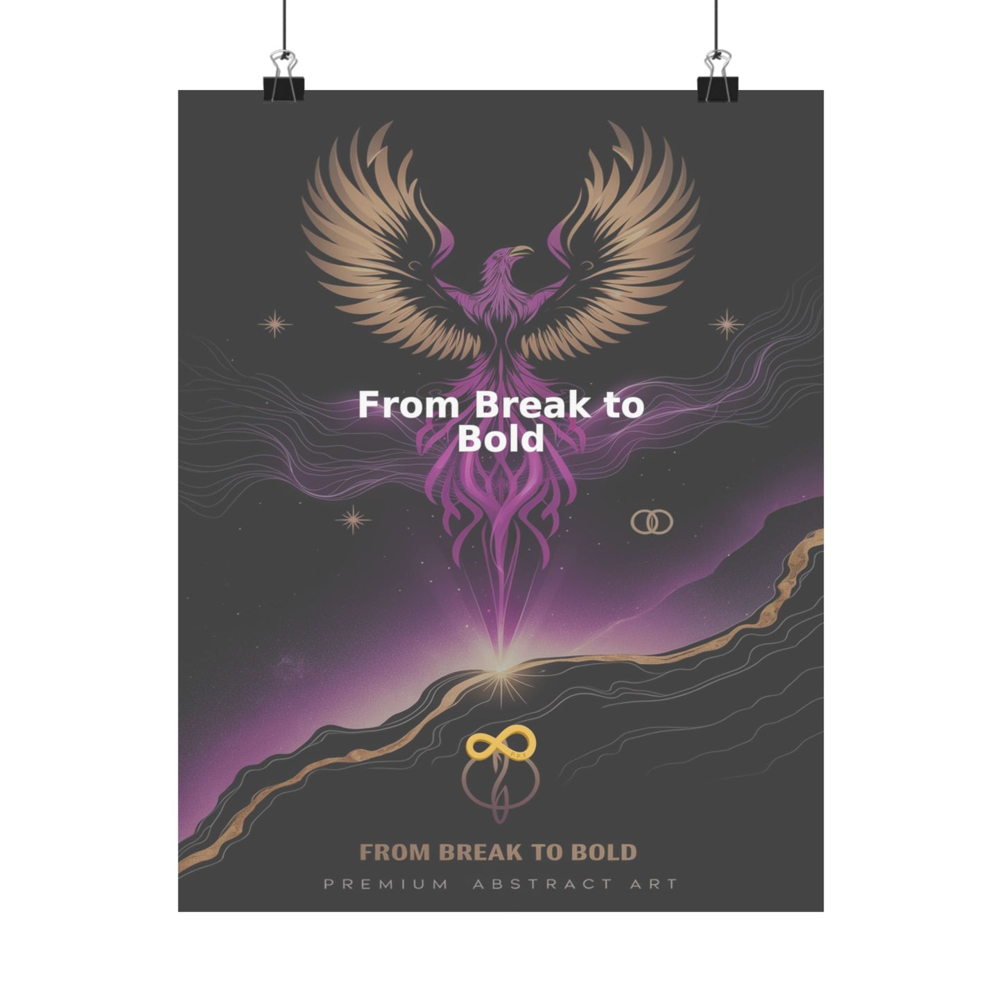 From Break to Bold - Matte Vertical Posters