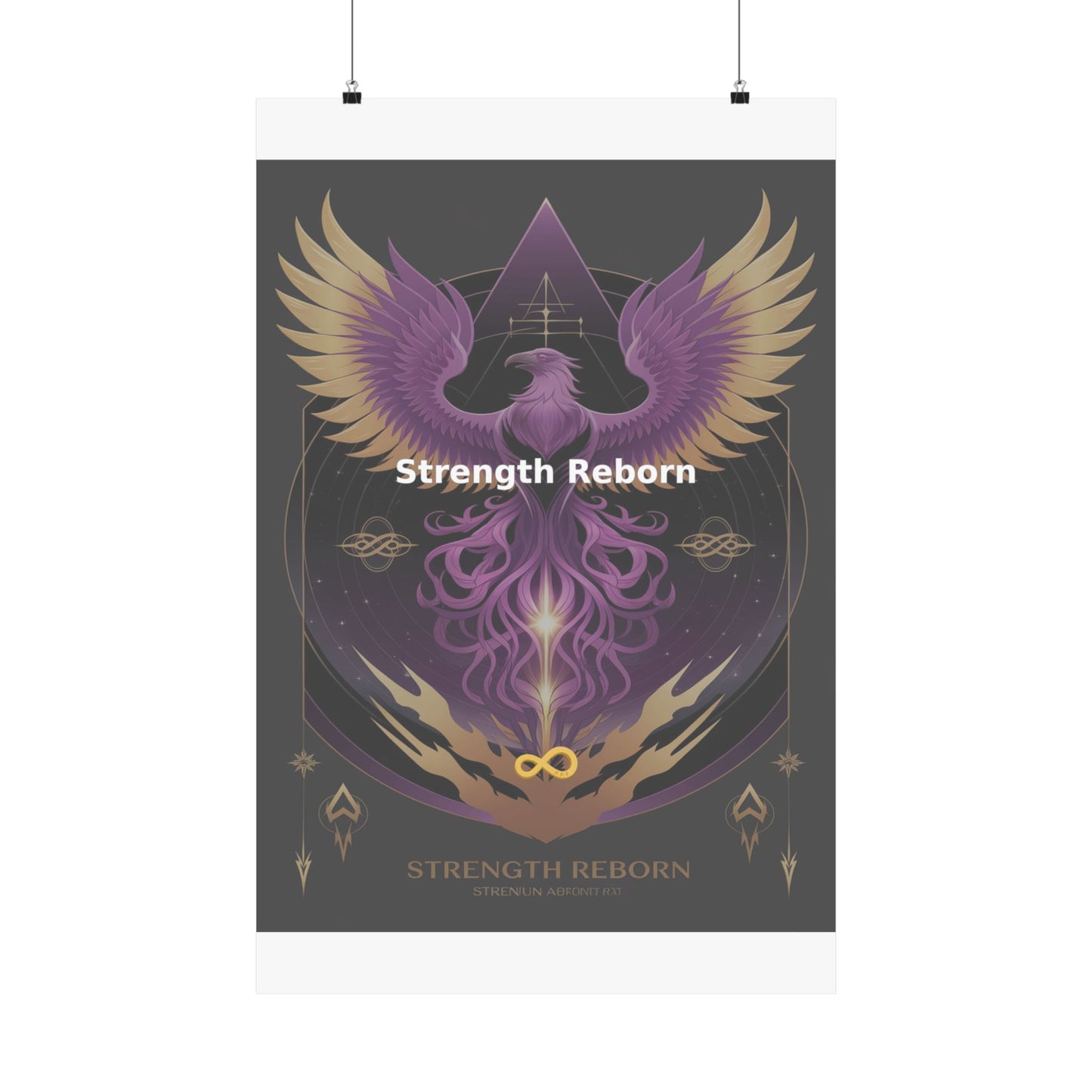 Strength Reborn - Matte Vertical Posters