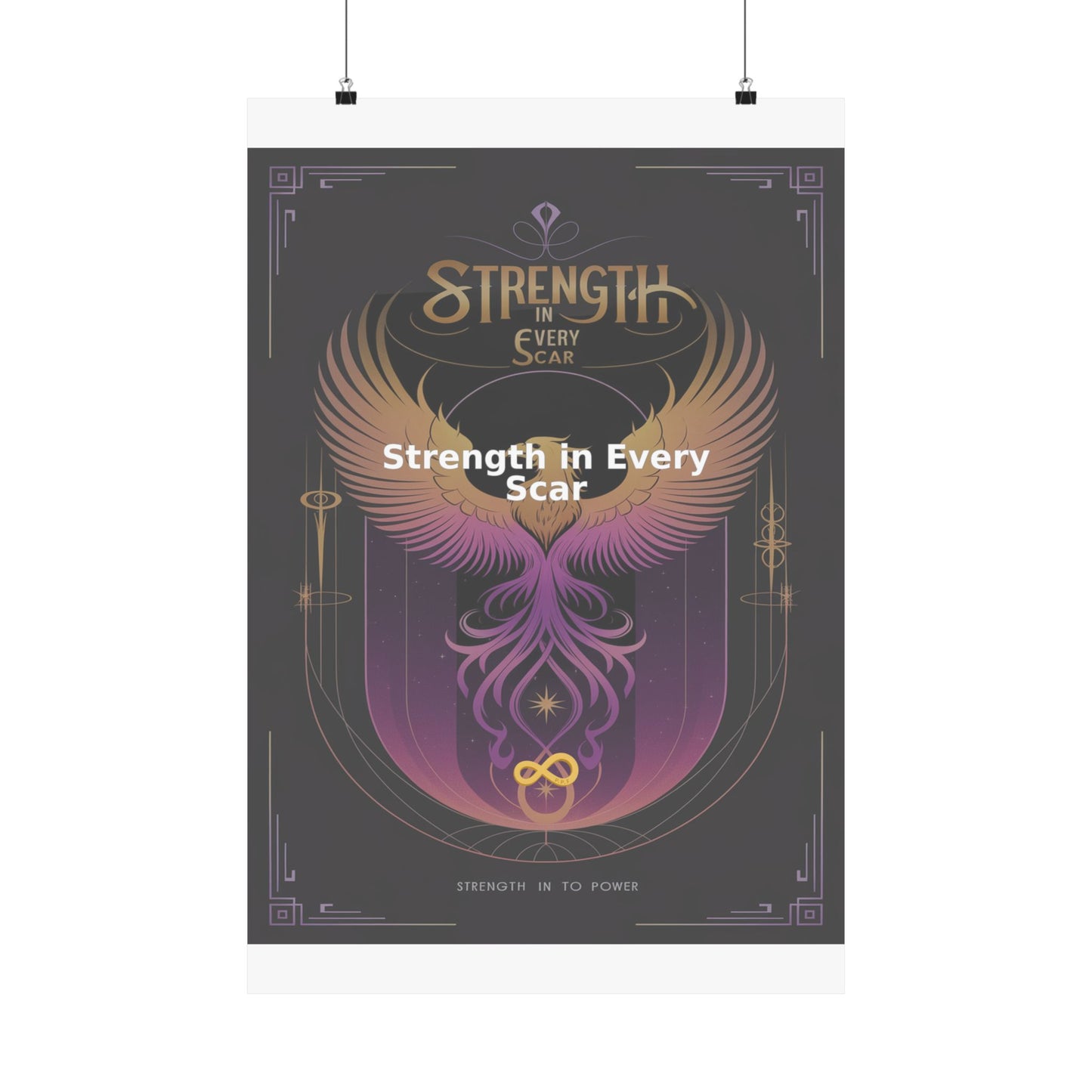 Strength in Every Scar - Matte Vertical Posters