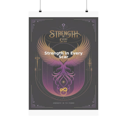Strength in Every Scar - Matte Vertical Posters