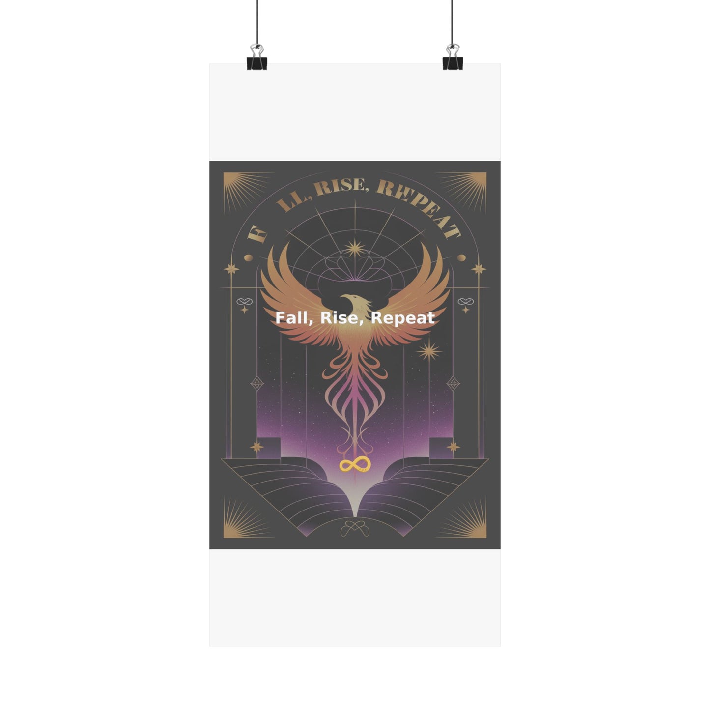 Fall, Rise, Repeat - Matte Vertical Posters