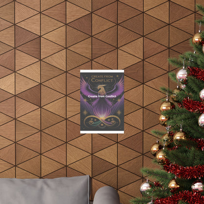 Create from Conflict - Matte Vertical Posters