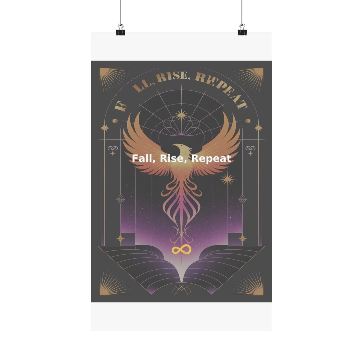 Fall, Rise, Repeat - Matte Vertical Posters